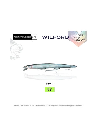 Nanıwaosakashı Wılford 175mm 32g Sınkıng C213