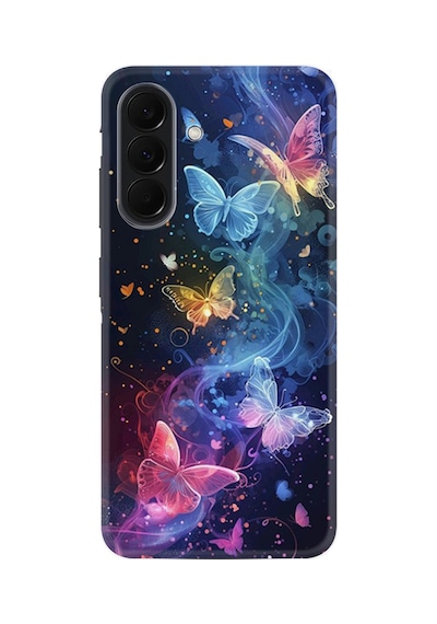Samsung Galaxy Uyumlu A37 Sm-a376b Kılıf Boutique Baskılı Resimli Neon Kelebekler Pcode -092