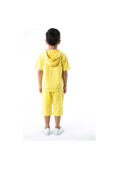 Xo Kids Erkek Çocuk Yazlık 2li Alt Üst Takım Tişort + Şort 2-7 Yaş 3221 Sarı