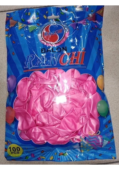 100 Lü Metalik Balon 14/a Birinci Kalite Pempe