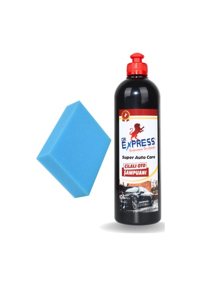 Premium Konsantre Cilalı Oto Araba Yıkama Şampuanı Etkili Temizlik Ekstra Parlaklık 500 Ml Süngerli - 581798356