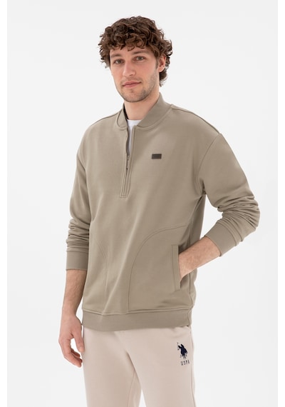 U.s. Polo Assn. Erkek Açık Haki Sweatshirt 50293380-vr183 Acık Hakı Açık Haki