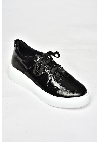 Fox Shoes S274048308 Siyah Rugan Spor Ayakkabı Sneakers Siyah