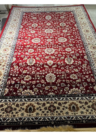 Asaryün Halı Ipek H5500 Bordo İpeksi Geleneksel Renkli Göbekli Klasik Desen Salon Halısı Modern Renkli Asaryün Halı Ipek H5500 Bordo İpeksi Geleneksel Renkli Göbekli Klasik Desen Salon Halısı Modern Renkli