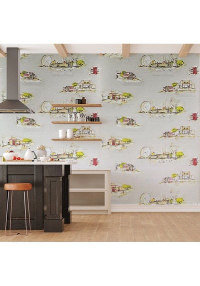 Krem Kentler 16 M2 Duvar Kağıdı 281551 Çok Renkli