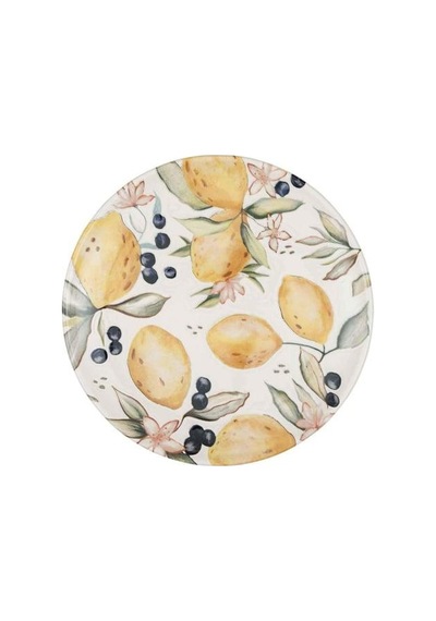 The Mia Limoncello Servis Tabağı 6lı Set 26cm Lmn013 Beyaz