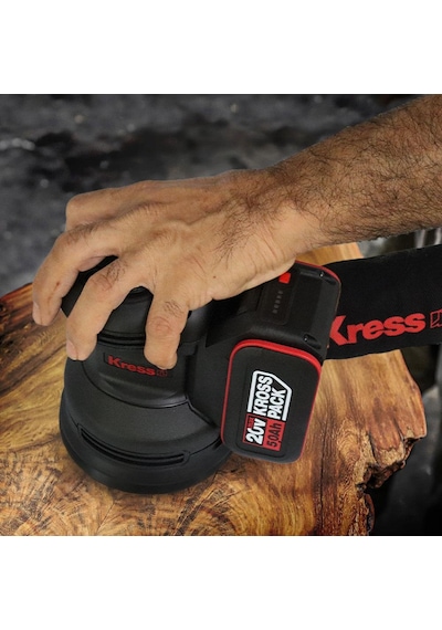 Kress KUD20.9 20V 125 MM Kömürsüz Profesyonel Eksantrik Solo Zımpara