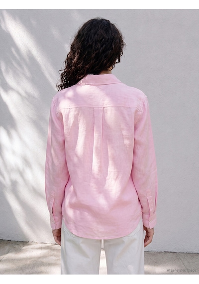 Lcwaıkıkı Petite Pembe Müslin Kadın Gömlek