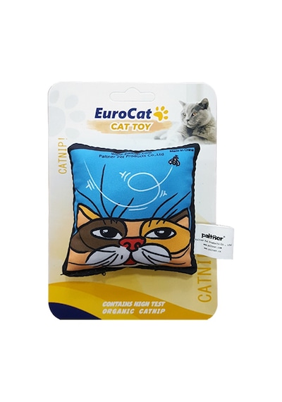 Eurocat - 35 - Kedi Oyuncağı Mavi Yastık - Csmo-tex - 8 Cm