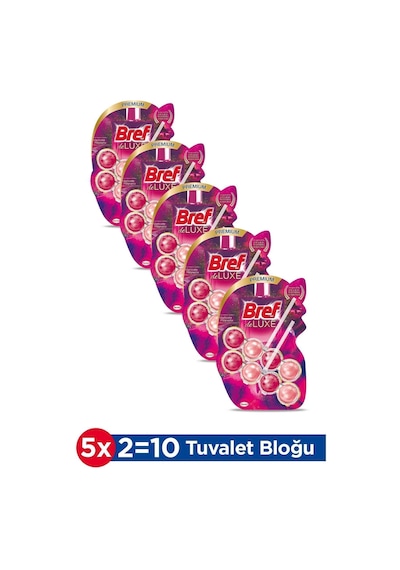 Bref WC Deluxe Duopack Katı Tuvalet Bloğu Manolya 5 x 2'li Paket