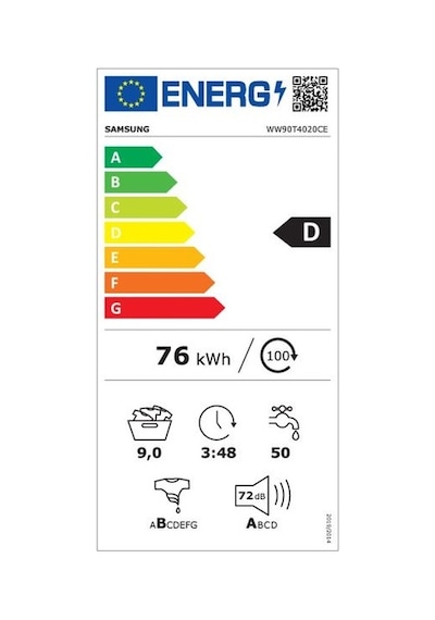 Samsung WW4000T WW90T4020CE/AH 1200 Devir 9 KG Çamaşır Makinesi