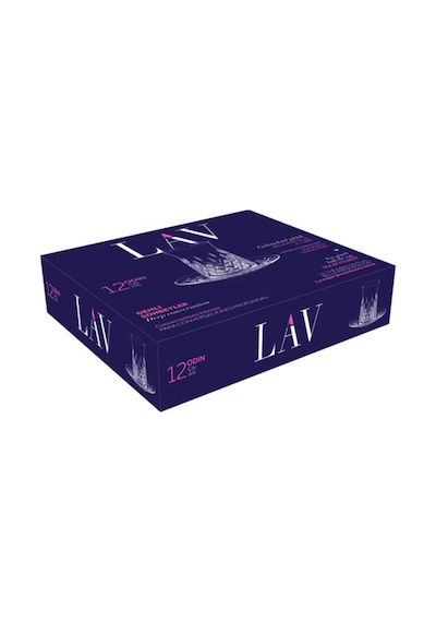 Lav Odin Cam Çay Seti 6 Kişilik 170 ml (6 Çay Bardağı, 6 Çay Tabağı)