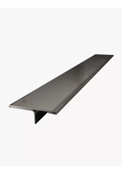 Kapı Eşik T Profili Parlak Siyah İnoks Metal 244 Cm