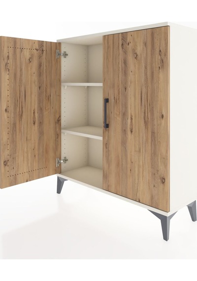 Arges Şifonyer 2 Raflı 2 Kapaklı 88x30x106 Aytaşı-çam Aytaşı