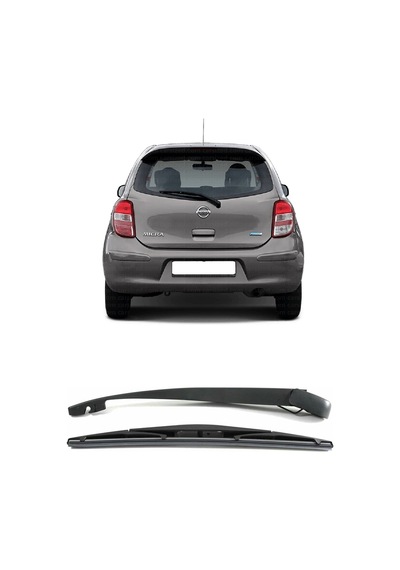 Nissan Micra K13 2010-2016 Uyumlu Arka Cam Silecek Kolu Ve Süpürgesi Takım 287801ha4a