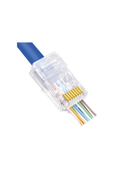 Powermaster Ez Rj45 Cat5-Cat6 Açık Uçlu Soket 8P8C 100Adet