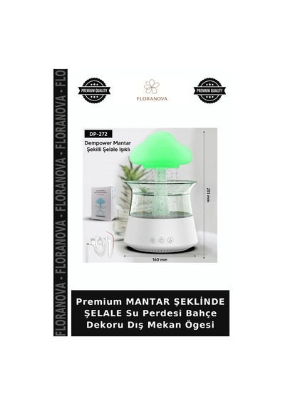 Premium Şeklinde Şelale Su Perdesi Bahçe Dekoru Dış Mekan Ögesi