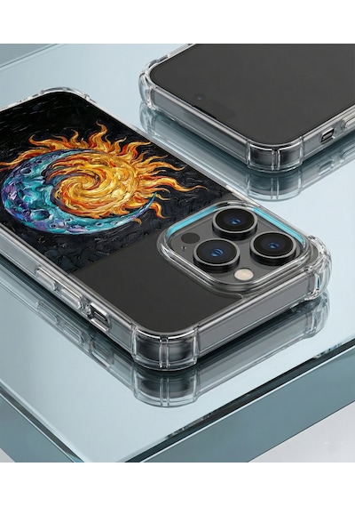 Printify Infinix Note 50 Pro İle Uyumlu Şeffaf Silikon Kılıf Uv Baskılı Esnek Tpu Kapak Sıcak Ve Soğuk No4