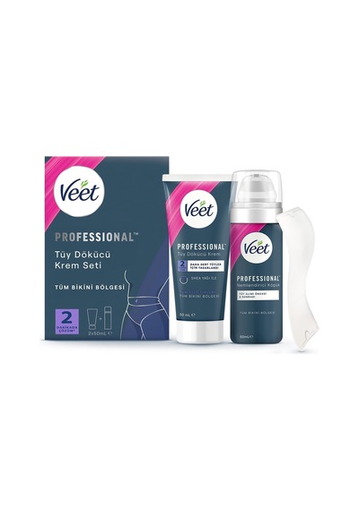Veet Professional Bikini Bölgesi Tüy Dökücü Krem Seti 50 Ml + 50 Ml