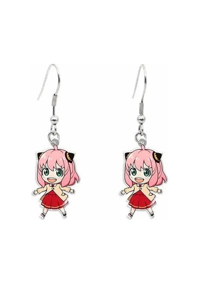 Anime Spy X Family Anya Forger Chibi Anime Küpe Çok Renkli