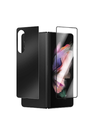 Samsung Galaxy Uyumlu Z Fold 4 Tam Kapatan Ön Ve Arka Ekran Koruyucu Tamperli Cam Koruma 3d Side 2in1