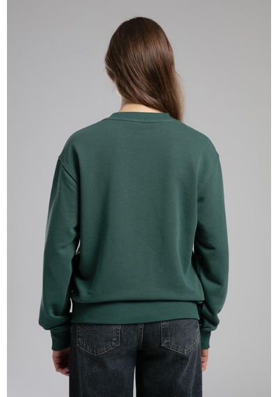 Lee Cooper Iona Kadın O Yaka Sweatshirt Zümrüt-21482 Zümrüt