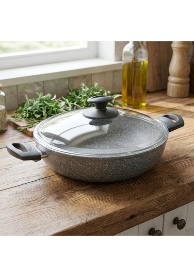 Argos 26 Cm Karnıyarık Tenceresi - İç-dış Gri Kırçıl Granit Efektli Yanmaz Yapışmaz Cam Kapaklı Sığ Tencere Çok Renkli Argos 26 Cm Karnıyarık Tenceresi - İç-dış Gri Kırçıl Granit Efektli Yanmaz Yapışmaz Cam Kapaklı Sığ Tencere Çok Renkli