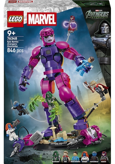 LEGO® ǀ Marvel Efsanevi Savaş: Avengers: Doomsday 76348 - 9 Yaş ve Üzeri Çocuklar için Figür İçeren Oyuncak Yapım Seti (846 Parça)