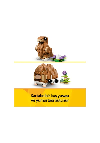 LEGO® Creator 3’ü 1 Arada Sevimli Hamster ile Çiçek 31376 – 7 Yaş ve Üzeri Çocuklar için Yaratıcı Oyuncak Yapım Seti (166 Parça)