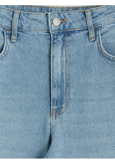 Lcw Modest İndigo Barrel Fit Kadın Jean Pantolon