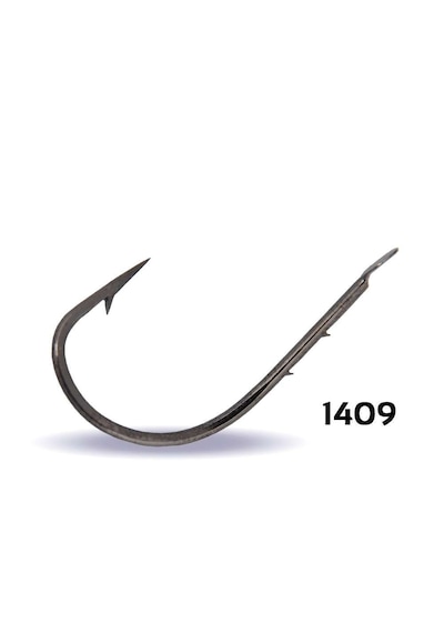 Youvella 1409 Kısa Pa La Tırnaklı Olta İğnesi 100lü Kutu Black Nikel 6