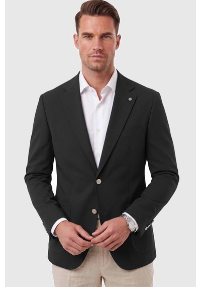 Rizzup Erkek Slim Fit Likralı Siyah Blazer Ceket Metal Düğmeli Torba Cepli Spor Ceket 2600828 Rizzup Erkek Slim Fit Likralı Siyah Blazer Ceket Metal Düğmeli Torba Cepli Spor Ceket 2600828