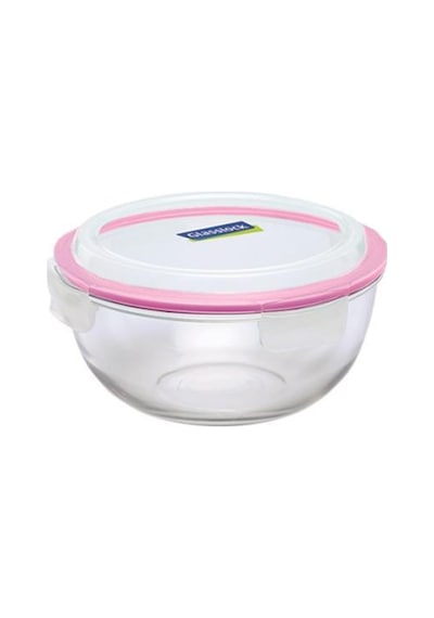 Ansan Yuvarlak Cam Saklama Kabı 1000 Ml Glasslock Çok Renkli