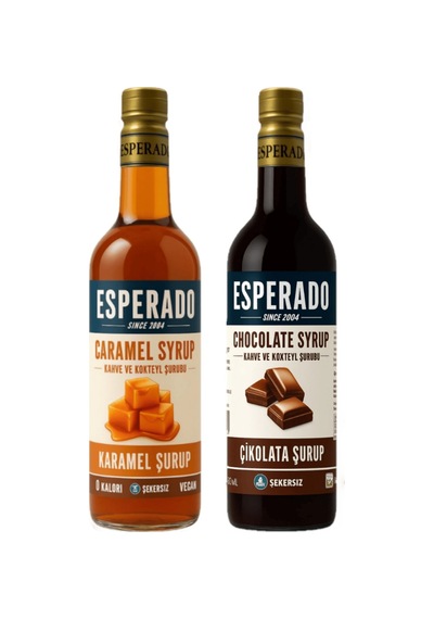 Şekersiz Sugar Free - Karamel Çikolata Aromalı Kahve Şurubu - 750 Ml X 2 Ad. Diğer
