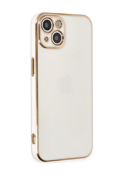 Apple iPhone Uyumlu  15 Kılıf Volet Silikon -  Beyaz