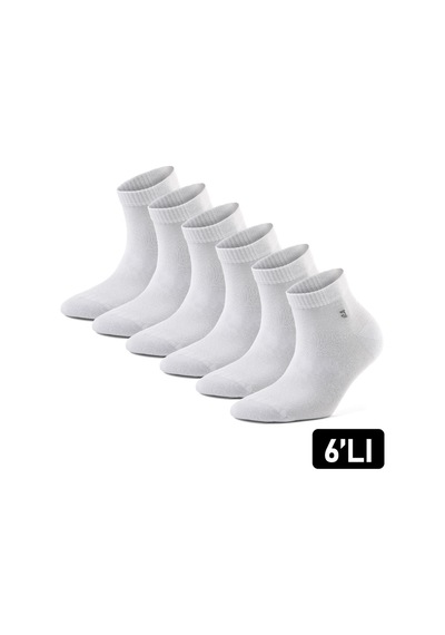 Just Inner Kadın 6 Lı Bambu Çorap Yazlık Patik Terletmez Yapı 21200 Beyaz