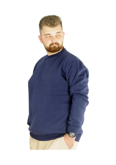 Mode Xl Erkek Sweatshirt Bisiklet Yaka Basic 20131 Indigo 001 Mode Xl Erkek Sweatshirt Bisiklet Yaka Basic 20131 Indigo 001