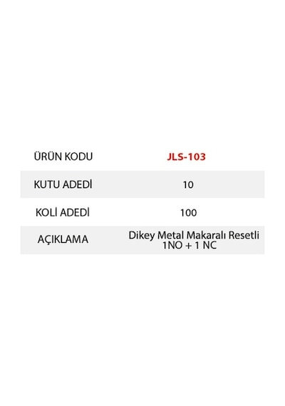 Jameson Jls 103 Limit Swıtch Metal Makaralı