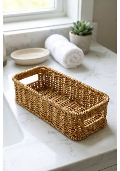 Hasır Rattan Organizer Sepet Kulplu Dekoratif Düzenleyici Sepet 26 X 11 X 7 Cm Çok Amaçlı Mutfak Banyo Raf Dolap Organizeri Doğal Hasır Sepet Kahverengi Kahverengi Hasır Rattan Organizer Sepet Kulplu Dekoratif Düzenleyici Sepet 26 X 11 X 7 Cm Çok Amaçlı Mutfak Banyo Raf Dolap Organizeri Doğal Hasır Sepet Kahverengi Kahverengi
