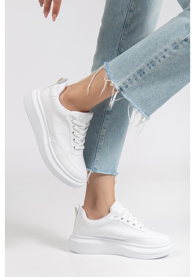 Erceka Aynalı Bağcıklı Kadın Spor Ayakkabı Günlük Kullanıma Uygun Sneaker Siyah-beyaz Ve Fileli Beyaz Siyah Erceka Aynalı Bağcıklı Kadın Spor Ayakkabı Günlük Kullanıma Uygun Sneaker Siyah-beyaz Ve Fileli Beyaz Siyah