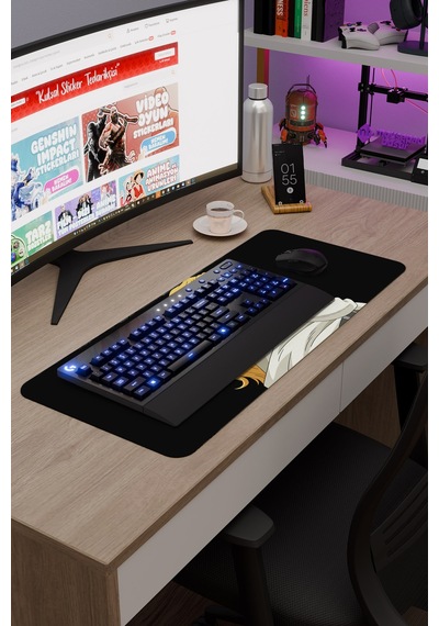 Ginga Eiyuu Densetsu Anime V1 - 70x30 Xl Gaming Kauçuk Kaymaz Taban Mouse Pad Fare Altlığı