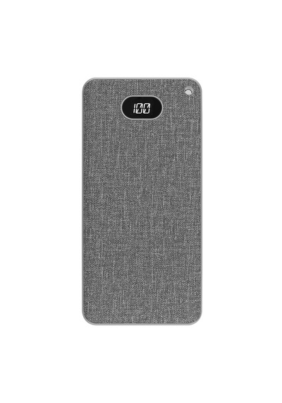 S-link Ip-g10rw 10000mah Kablosuz Usb+type-c+micro Gri Lcd Ekranlı Taşınabilir Pil Şarj Cihazı Açık Gri