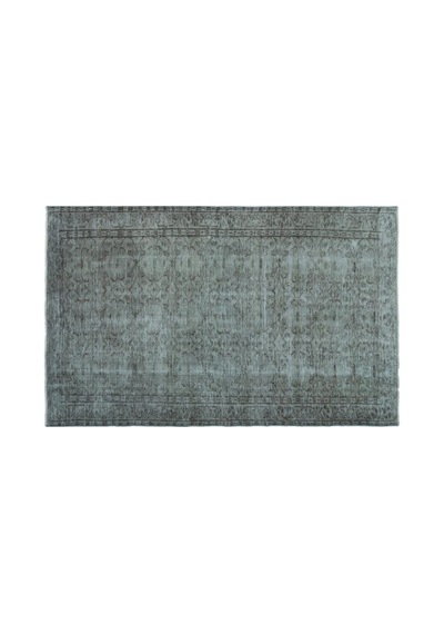 El Dokuması Vintage Yün-pamuk Mavi Halı 23565 147 X 235 Cm