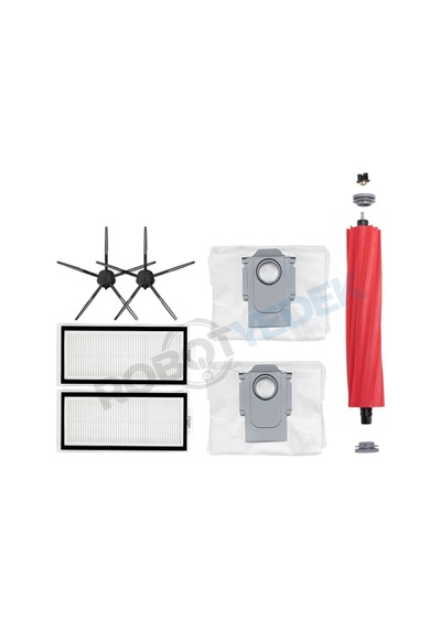 Roborock Q7 Max Plus Siyah Fırça Hepa Filtre Toz Torbası- 7 Parç