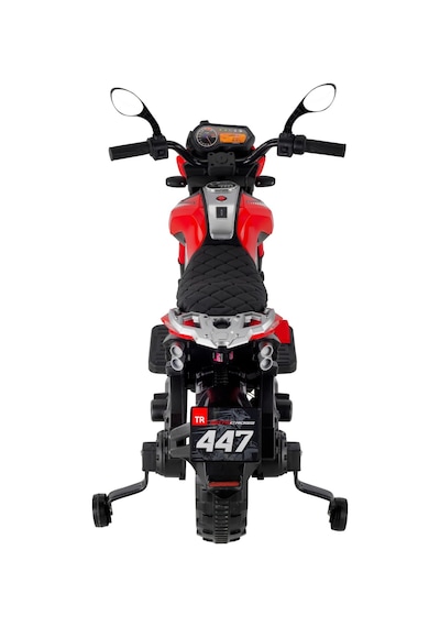 447 Motocross Akülü Motor Çocuk Motoru 12v Kırmızı