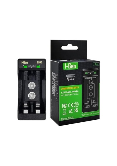I-gen Batteries G227 2 Li Aa/aaa/9v Pil Şarj Aleti + 2 Adet Aa 2700 Mah 1.2 V Ni-mh Şarjlı Kalem Pil Seti