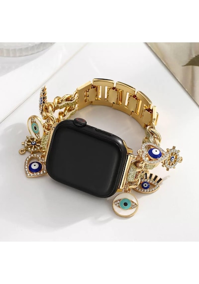 Kadınlar İçin Kalp Ve Anahtar Figürü, Kordon Ayarlanabilir Metal Tasarım Apple Watch 38mm-49-- Arası Ve Ultra/se/10-1 Serili Uyumlu
