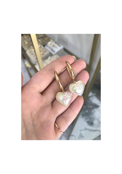 Kalpli Gold Detaylı Küpe Altın