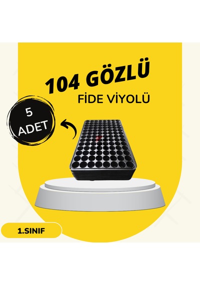 Fidelik Viyol 5 Adet 104 Göz Fide Viyolü Fide Altlığı Tohum