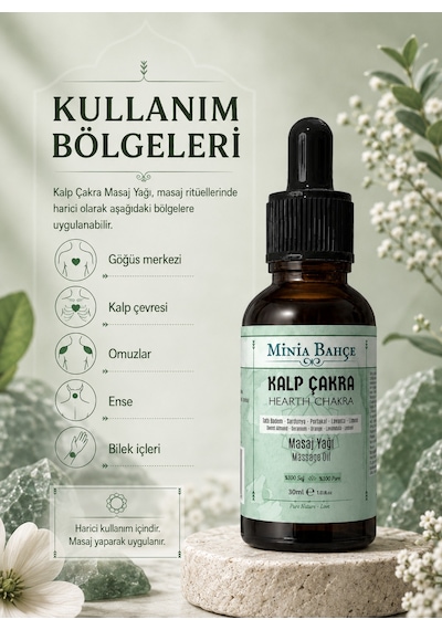 Minia Bahçe Bitki Ve Sanat Atölyesi Kalp Çakra Masaj Yağı 30 ML
